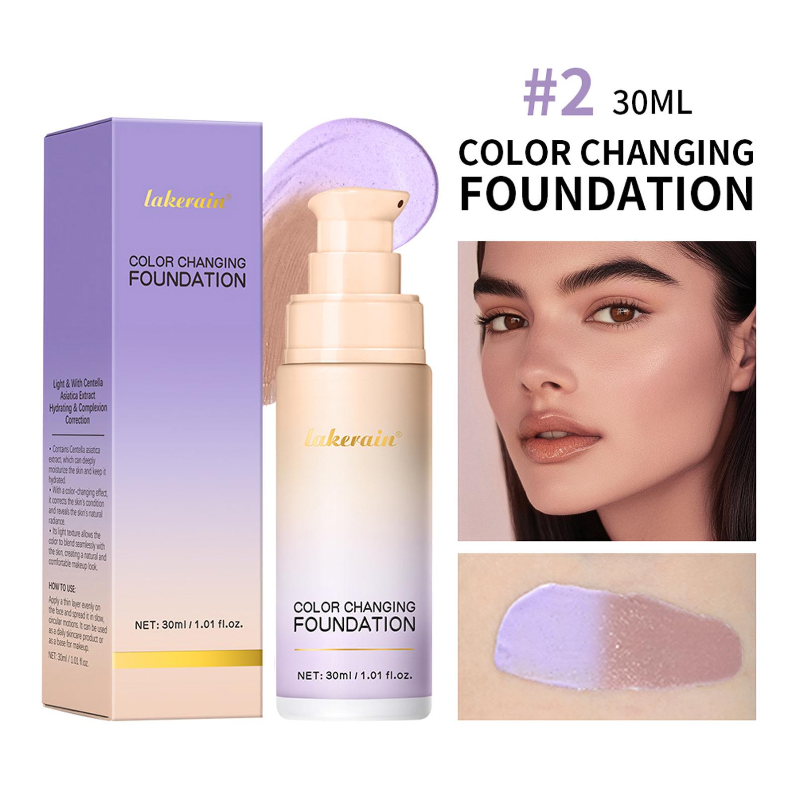 Foundation Magic Farbwechselnde Foundation Flüssige Deckkraft Selbstfärbende CC-Creme Kosmetik Langanhaltende Make-up-Basis