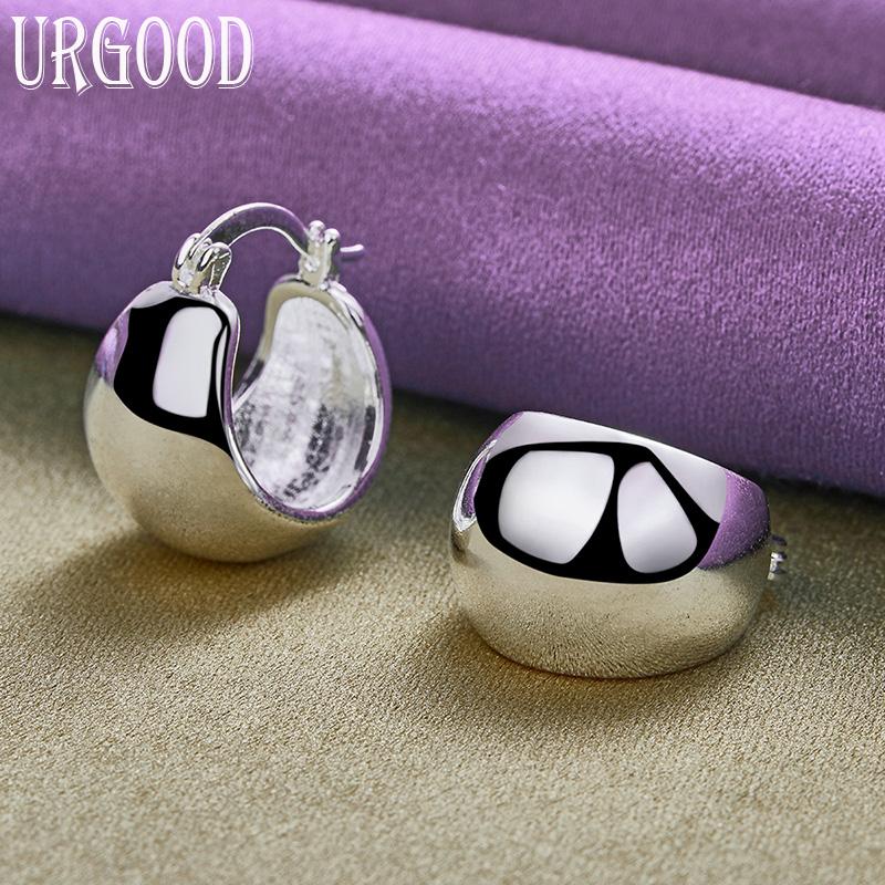 Runde Ohrringe aus 925er-Sterlingsilber, wunderschönes Geschenk, Modeschmuck 2.00*1.70cm