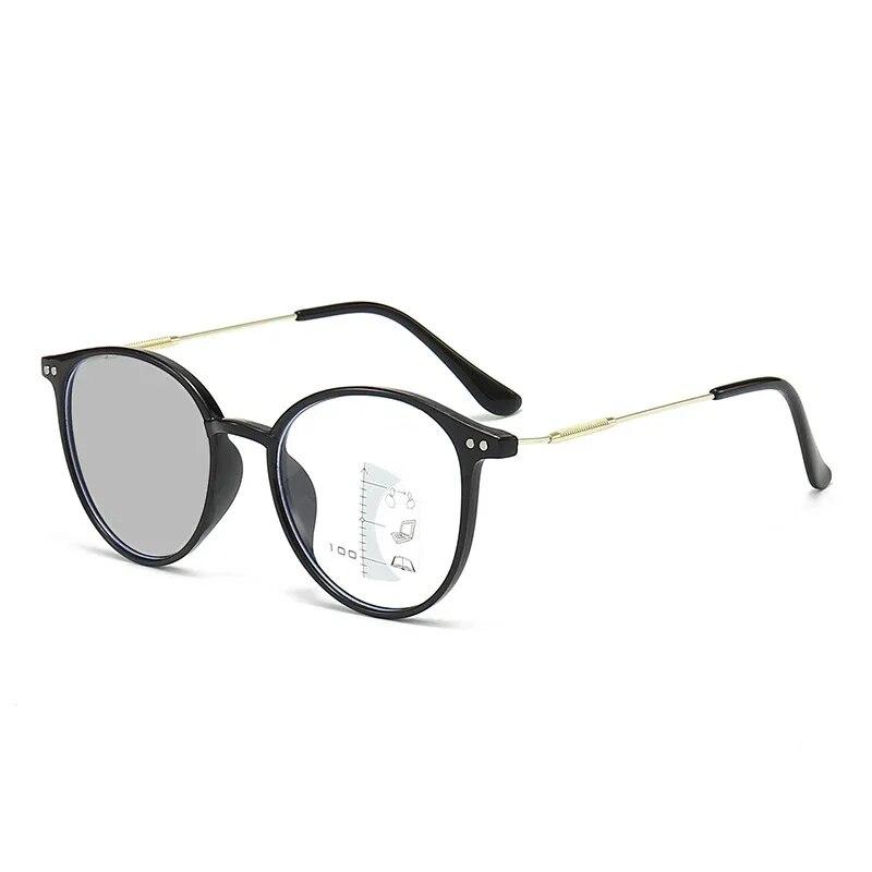 Fertige photochrome Presbyopie-Sonnenbrille, modische Outdoor-Progressive-Multifokal-Brille, verschreibungspflichtige Hyperopie-Brille +1.5