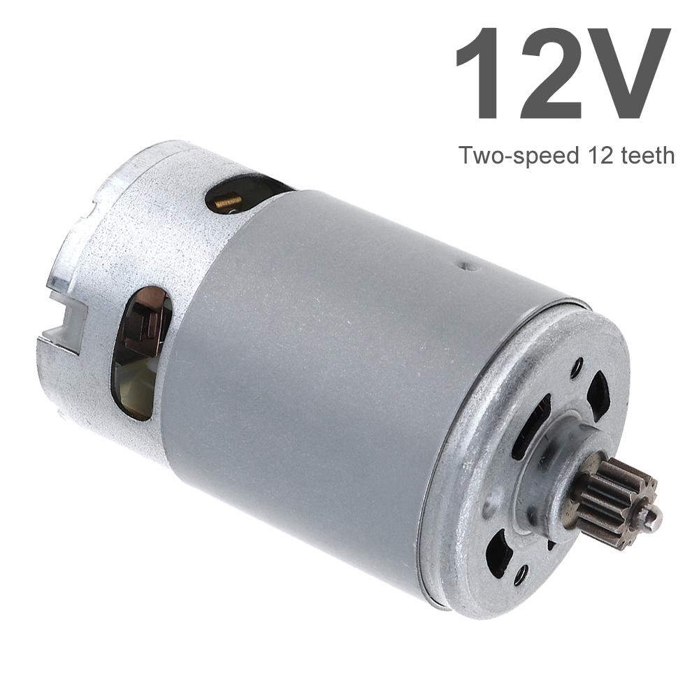 RS550 DC-Motoren 10,8 V/12 V/14,4 V/16,8 V/18 V/21 V/25 V Bohrmotor mit 9/11/12 Zähnen, hohem Drehmomentgetriebe für elektrische Bohrmaschine 12V 12T