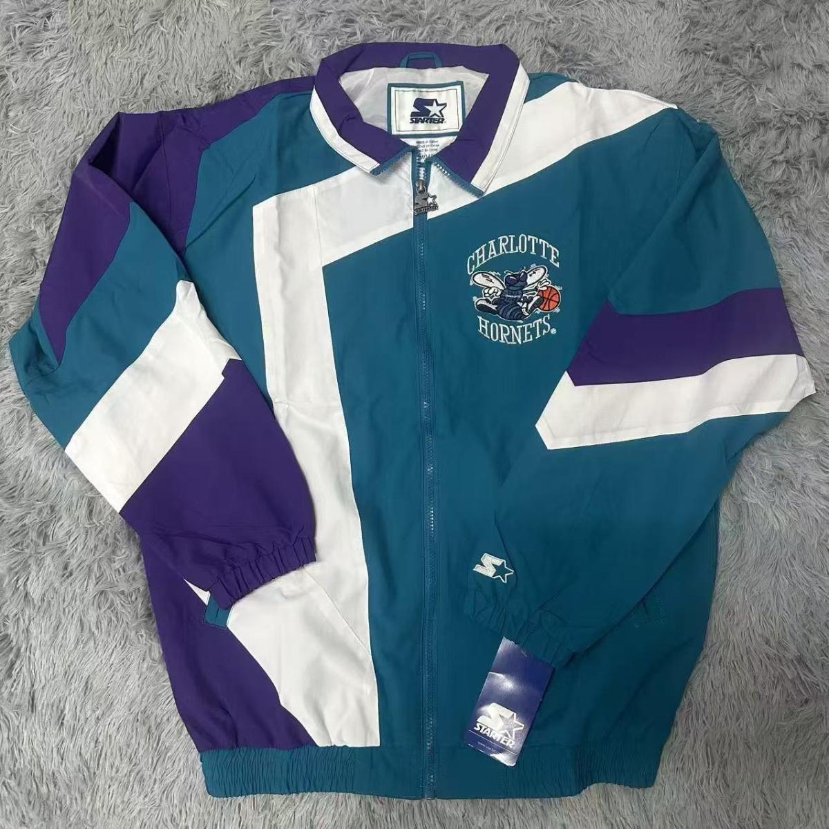 VibeStreet Trainingsjacke, Vintage Basketball, Rakete, Kontrastjacke, Amerikanische Hip-Hop Streetwear, Reißverschlussjacke mit Vintage-Print XXXL