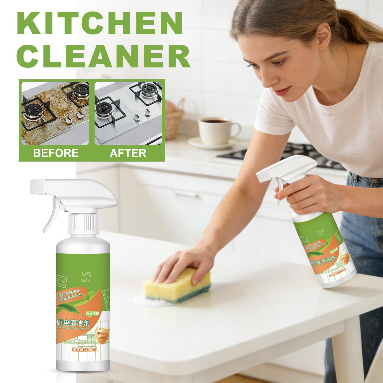 300mlNatürlich für Haushaltsgeräte,10,56 oz Elektrolytisches Ionisches Küchenreiniger-Spray,Küchengeräte-Reiniger,Für Kühlschrank,Backofen,Herd,Dunstabzugshaube One Size