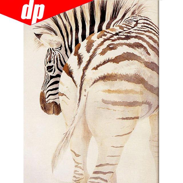 Komplette DIY Diamant Zebra handgefertigte Diamant Malerei Kreuzstich Kits Diamant Stickmuster 20X30