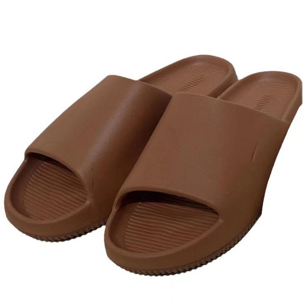 CALM SLIDE sportliche Freizeitslipper treten auf Scheiße Gefühl Paarslipper Kokosnussslipper Sommer Herrenschuhe 38-39 yards braun