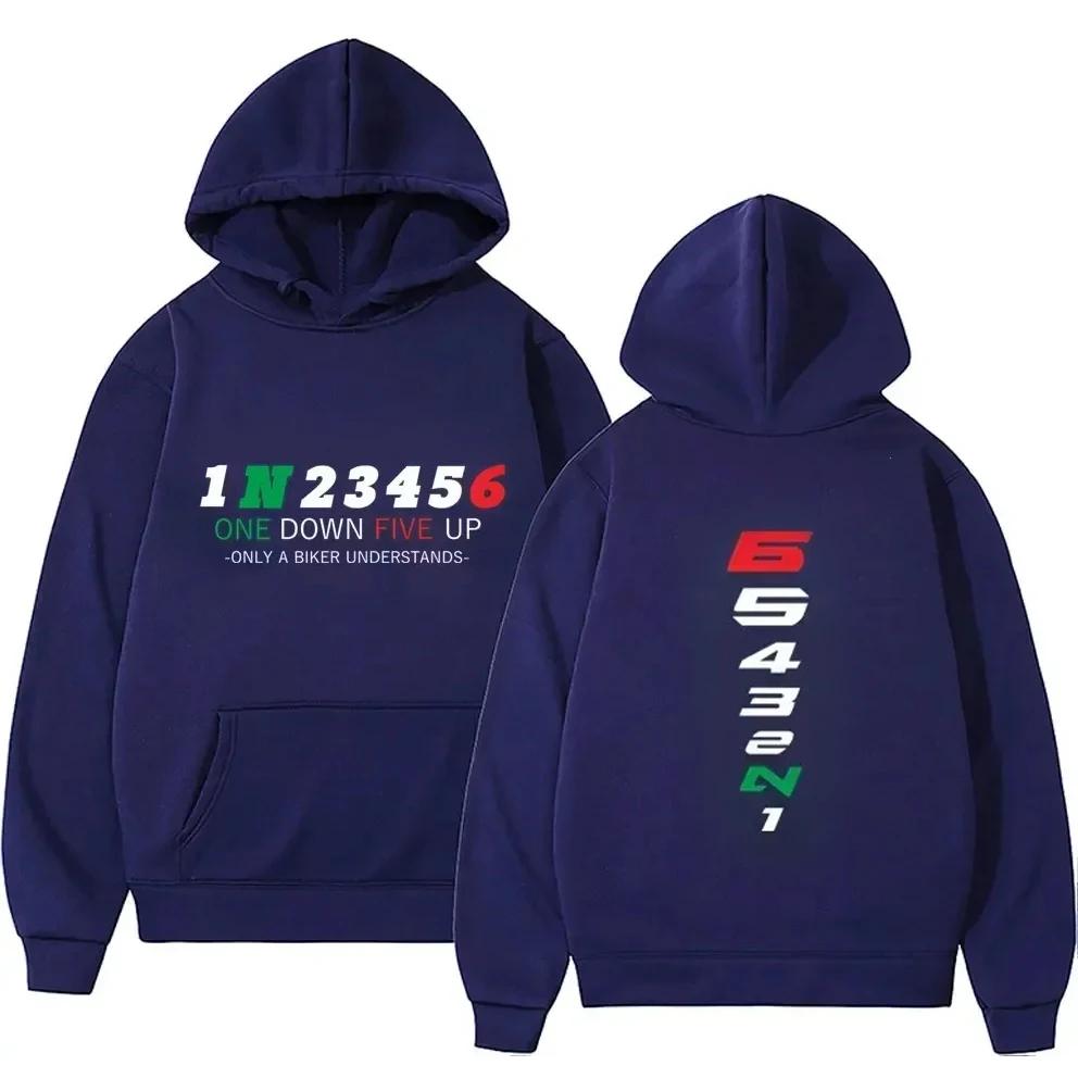 1N23456 Motorrad Gang Biker Herzschlag Druck Herren Kapuzenpullover Herren Pullover Kleidung Übergroße Sweatshirts Grafik Damen Trainingsanzug 3XL navy blau