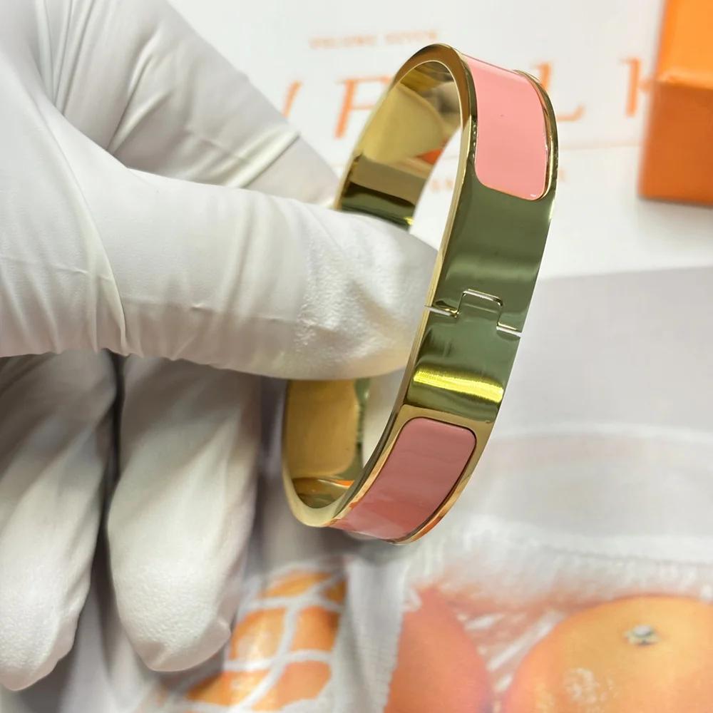 Breite 8mm/12mm 925 Silber Armband Armreif für Frauen Mann Armbänder Modemarken Luxus Schmuck Qualität Weihnachtsgeschenke Width 8mm rosa silber