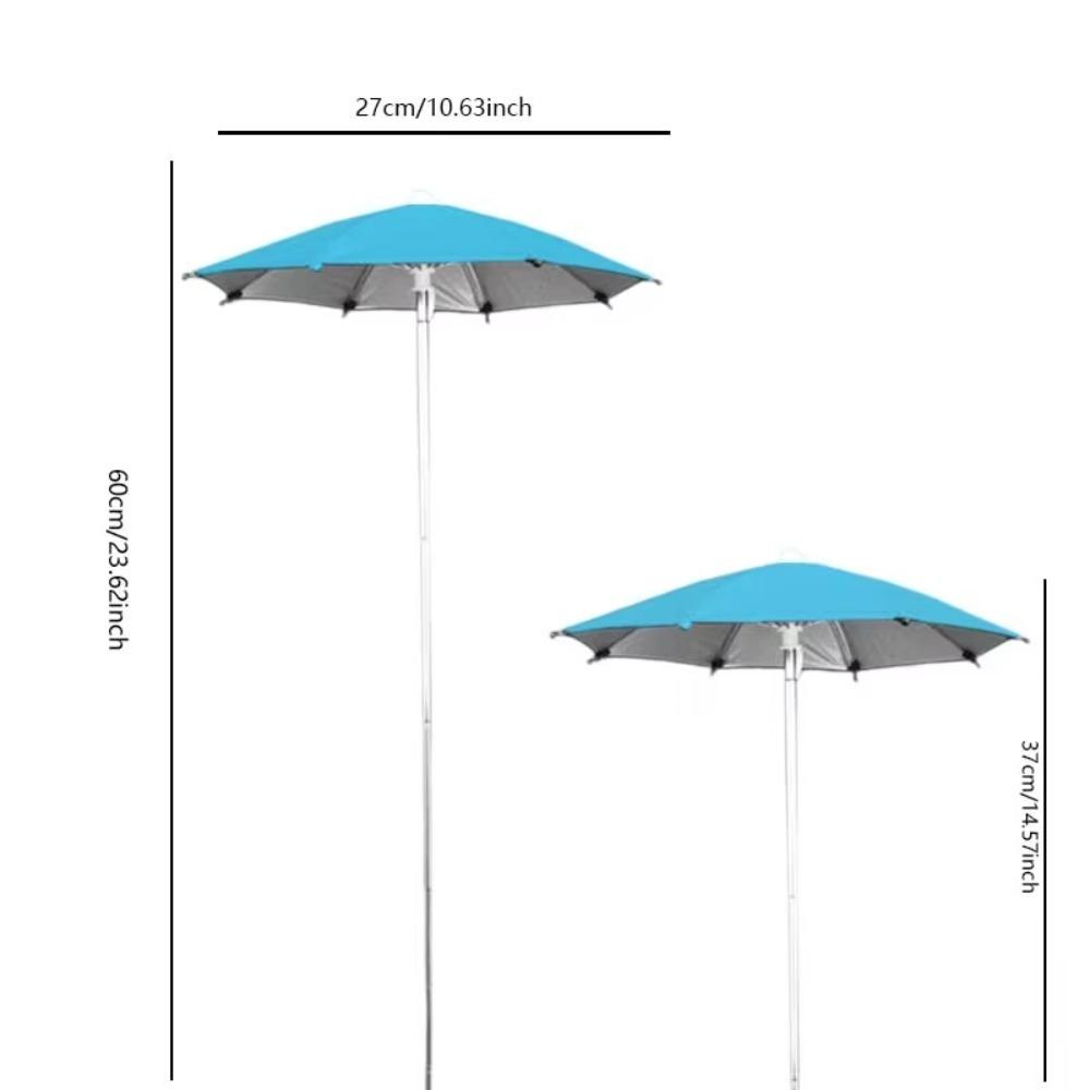 Verstellbarer Pflanzen-Sonnenschirm Wasserdichter Schirm Erdspieß Pflanzen Sonnenschutz Abdeckung Pflanze blau