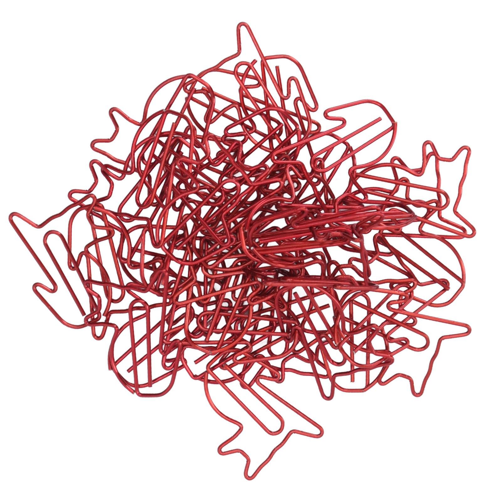 100 Stück Katzenform Büroklammern Erhöhen Rutschfestigkeit Rostschutz Wiederverwendbare Metallische Büroklammern