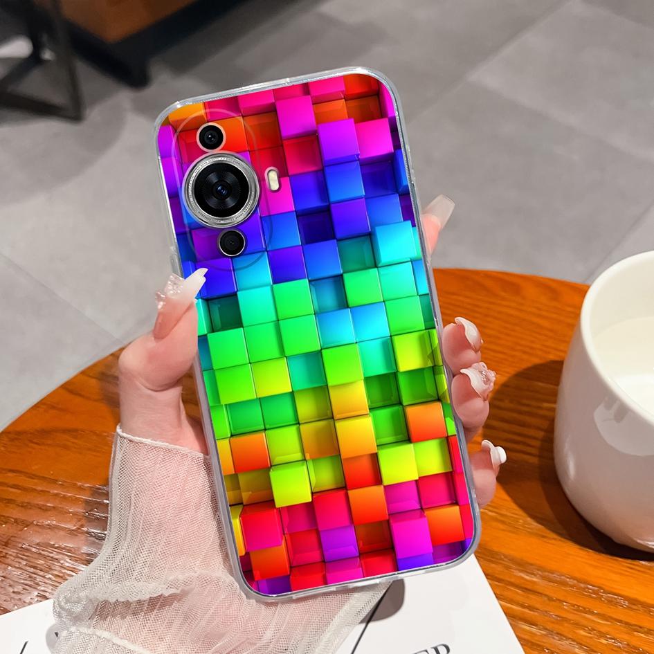 Hülle für Huawei P20 P30 P40 Lite P Smart 2019 Y9s P50 P7 P8 Handyhülle Sternenhimmel Displayschutzfolie Transparent Matt Weiches Silikon für Huawei Bumper Huawei P20