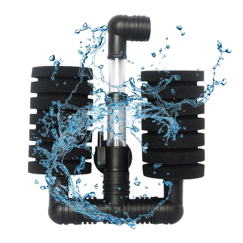 Luftbetriebener Schwamm-Aquariumfilter, biochemischer Schwamm, ultra-leise Filtration, Belüftung, Kultivierung Type 3