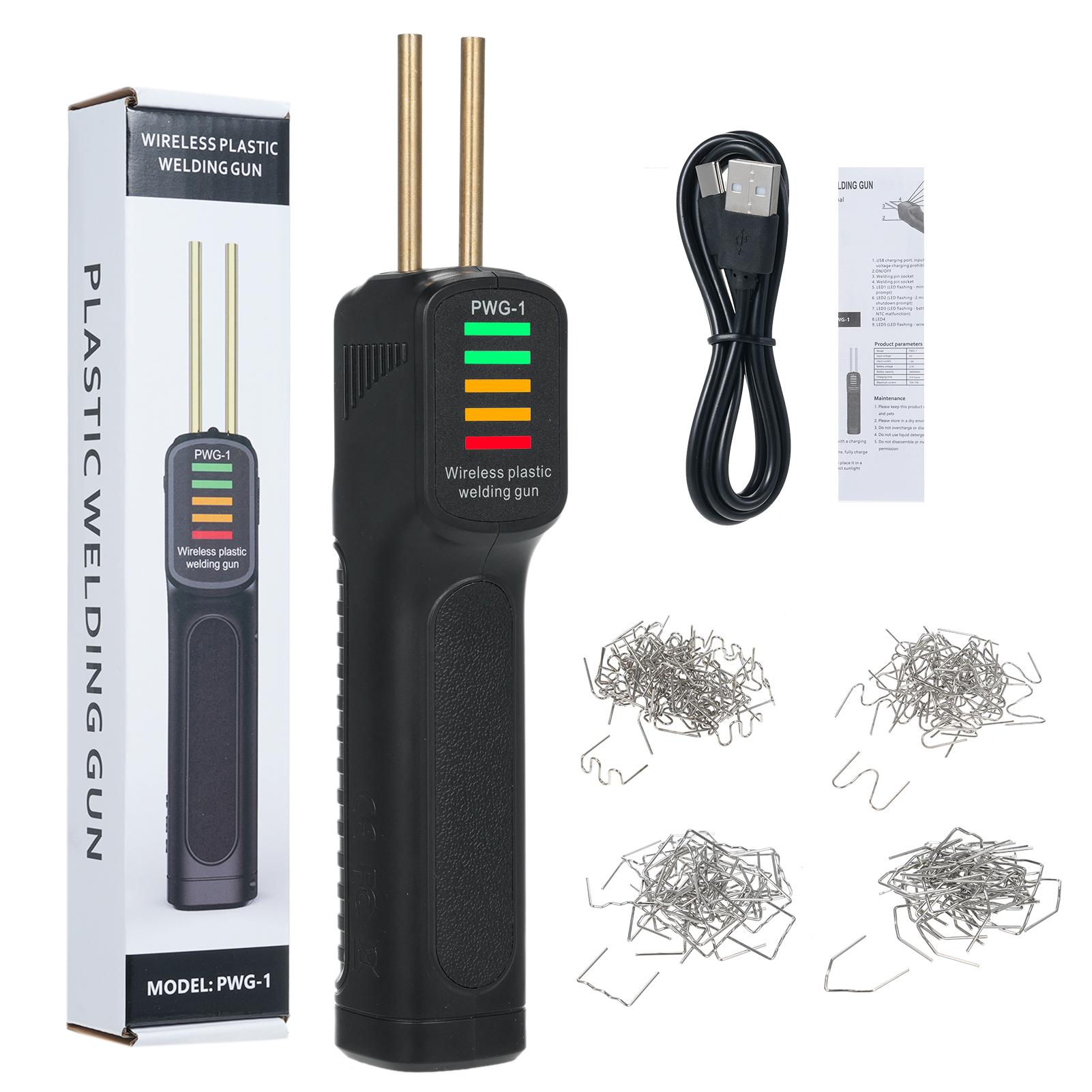 Kabelloses Kunststoffschweißgerät Auto Stoßstange Reparatur Schweißgerät 2600mAh Akku Heißhefter USB schwarz