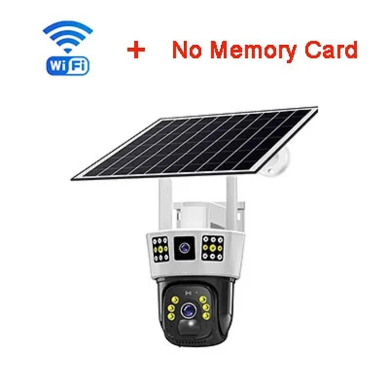 8MP Solar 4G Kamera Im Freien Wasserdichte IP Camara Drei Bildschirme Nachtsicht Gebaut in 8000mah Batterie CCTV Überwachung Monitor WiFi Cam