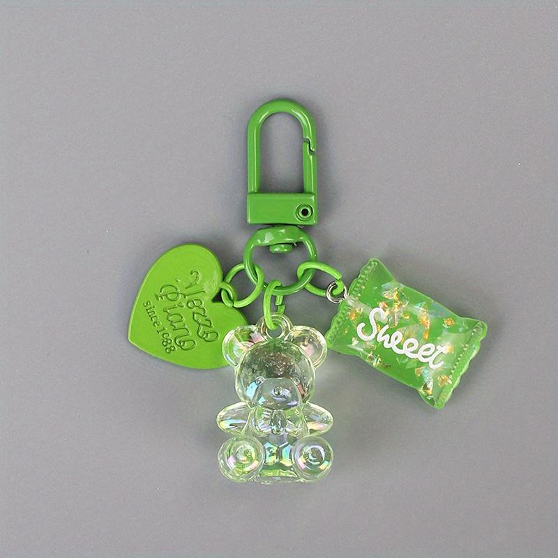 Cartoon Herz Bär Tier Süßigkeiten Schlüsselanhänger Schlüsselring Für Freund Liebhaber Niedlich Kreativ Tasche Auto Kopfhörerbox Schlüsselzubehör