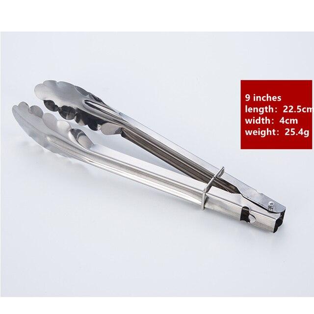 Edelstahl-Brotzange zum Servieren von BBQ, Grillen, Salat, antihaftbeschichtet, für die Küche, Grillen, Grillen, Kochen, Küchenzubehör