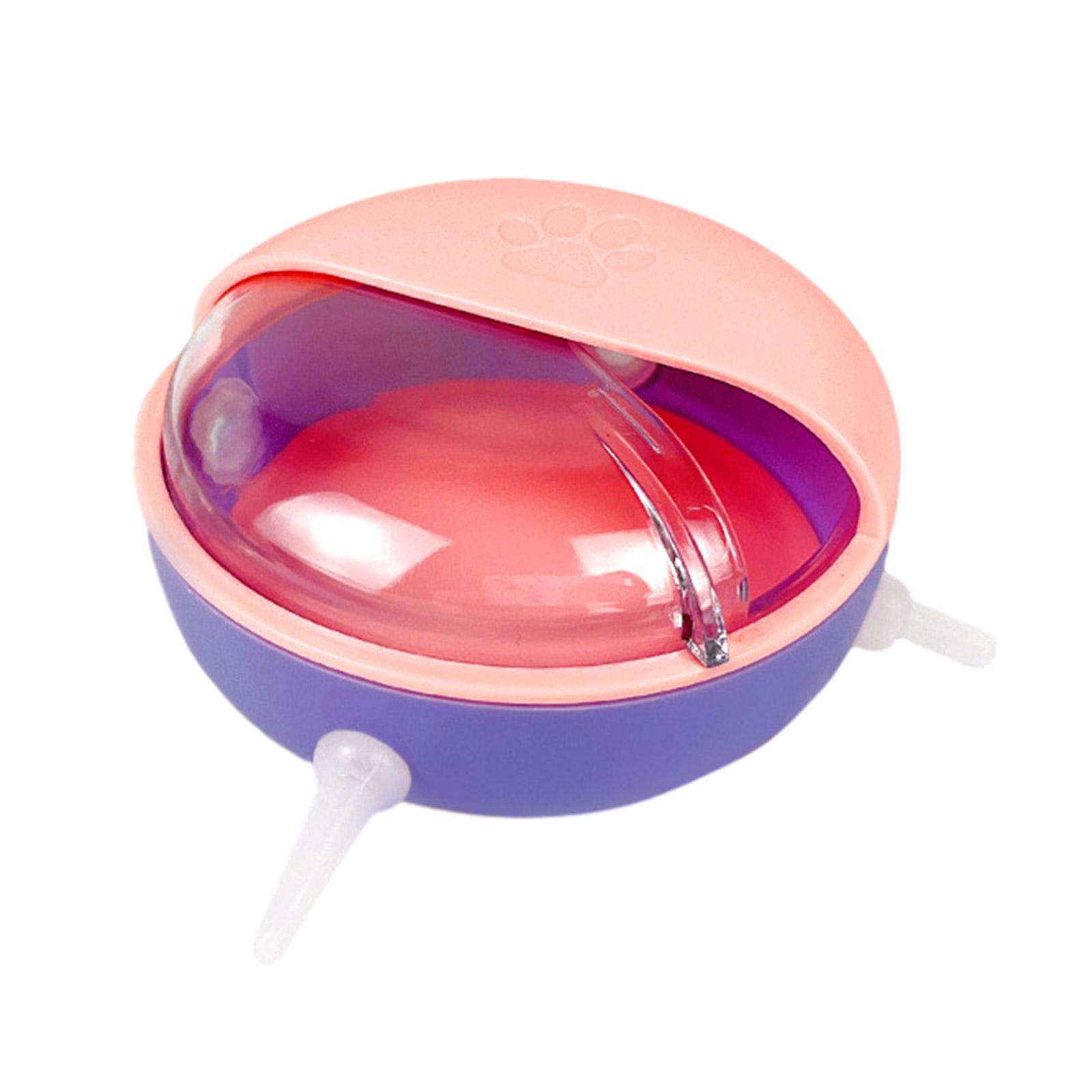 Haustiermilchspender Hund Katzen Futter Napf für Kleintiere Welpen 4 Zitzen rosa