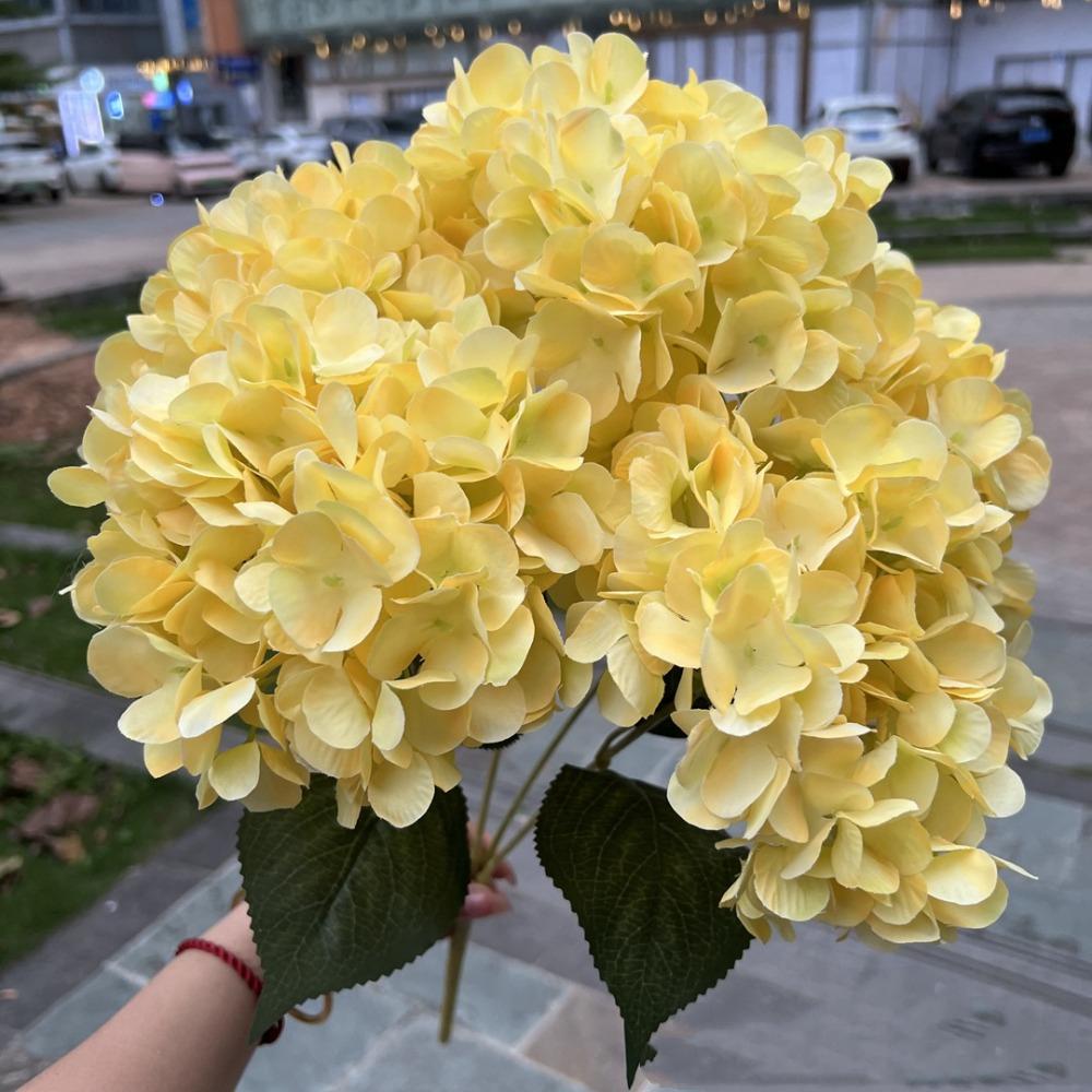 Seiden Künstliche Hortensienblume 5 Köpfe Simuliert Hochzeit Floral für Zuhause Party Hochzeit