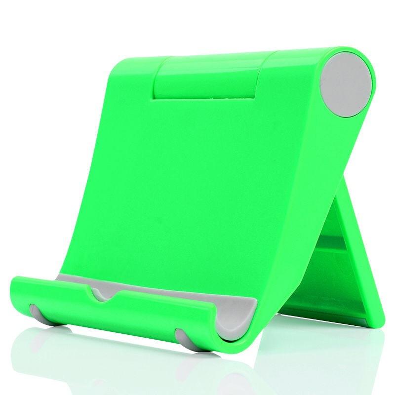 Tragbarer Handyhalter-Ständer, Smartphone-Unterstützung, Tablet-Ständer für iPhone, verstellbarer Schreibtisch-Handyhalter, Ipad-Ständer grün