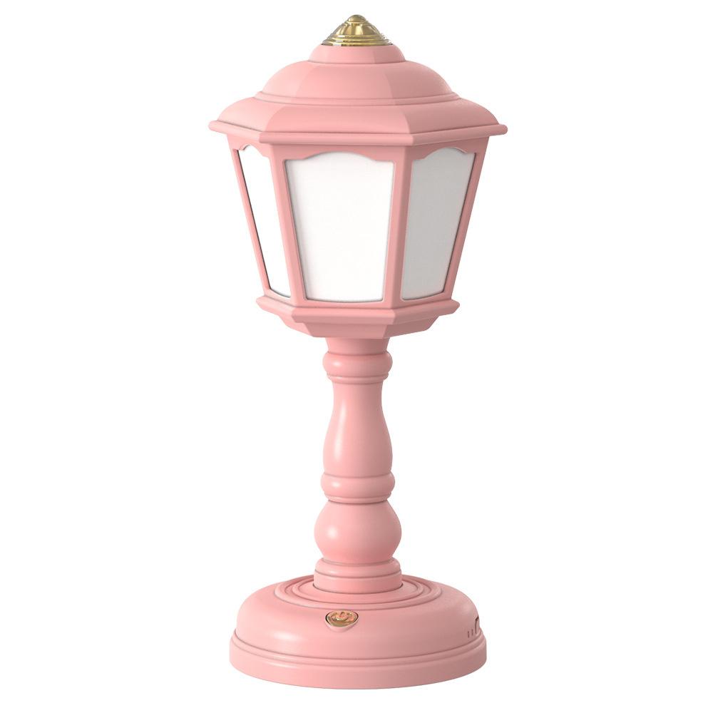 Vintage LED Schreibtisch Lampe USB Aufladbare Mini Straße Lampe Design Nacht Licht Student Wohnheim Niedlich Nachttisch Lampe Kawaii Zimmer
