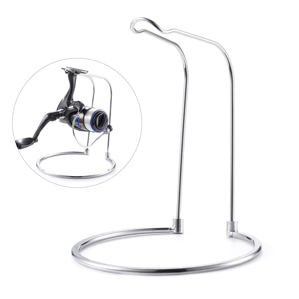 Spinnrolle Rack Angelausrüstung Ständer Angelrolle Regal Angelrolle silber