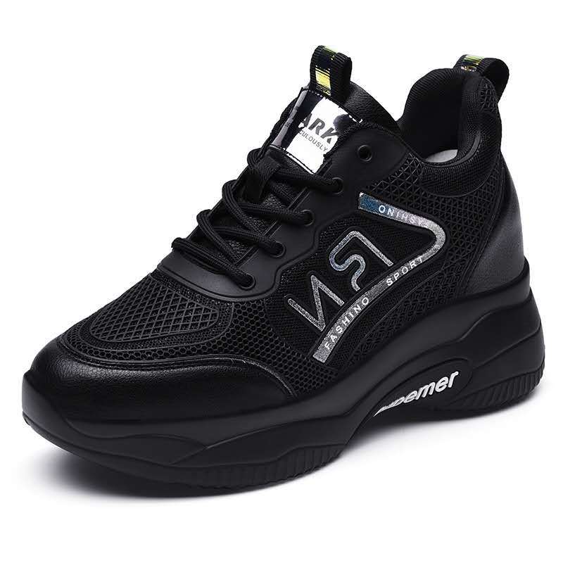 Damenschuhe Herbst Neue Mode Dünne Schuhe Damen Fliegende Gewebte Papa Schuhe Dicke Unterseite Mode Casual Sneaker Damen 40