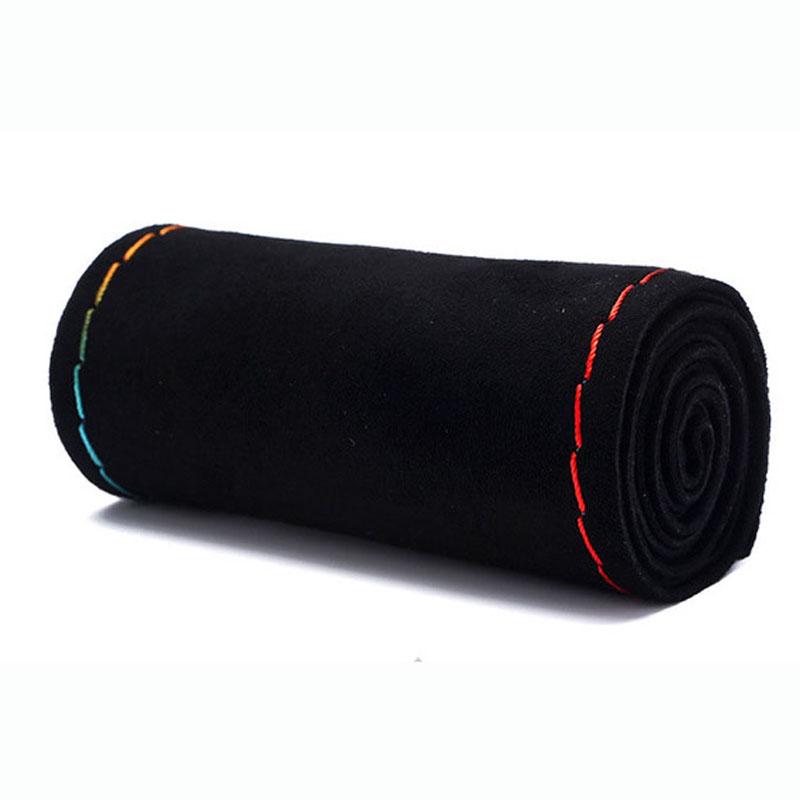 38 cm Wildleder Auto Lenkrad Abdeckung Braide Mit Nadel faden Für Camry Carola Teana Bora CX4 K4 K3 38cm