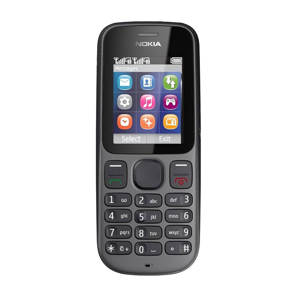 Überholtes Original Nokia 101 (1010) 2G Dual-SIM-Mobiltelefon mit 2 SIM No charger graue