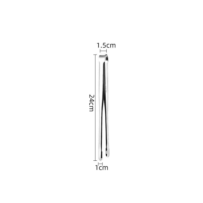Grill Lebensmittel Zunge Anti-slip Kochen Clip Edelstahl Tragbare Picknick Pinzette Salat Steak Clamp Brot Zange Küche Gadgets Medium