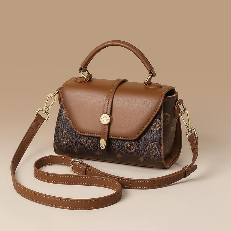 Neue Herbst- und Winter-Damentasche Handtaschen für Damen Umhängetaschen Ein Schulter Modisch Vielseitig Schlicht und Luxuriös Damentaschen brown