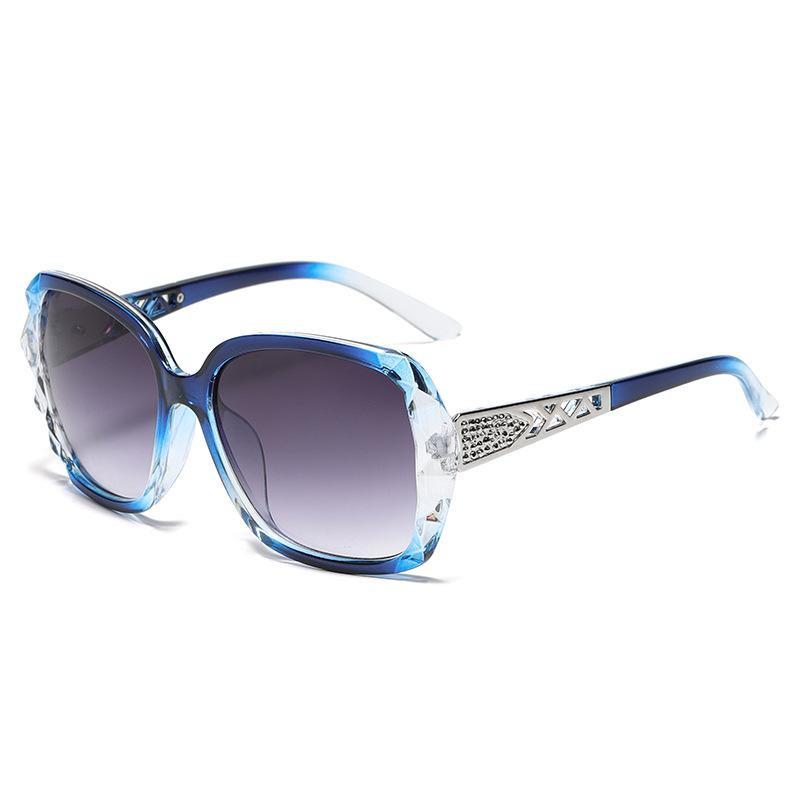 Mode Frauen Sonnenbrillen Outdoor Autofahren Brille Anti-Glare nicht polarisierte Brille blau