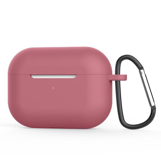 Kopfhörer Box Fall Staubdicht Stoßfest Schützen Hohe Anpassungsfähigkeit Silikon Bluetooth-kompatibel Kopfhörer Abdeckung für Airpods Pro dunkelrote