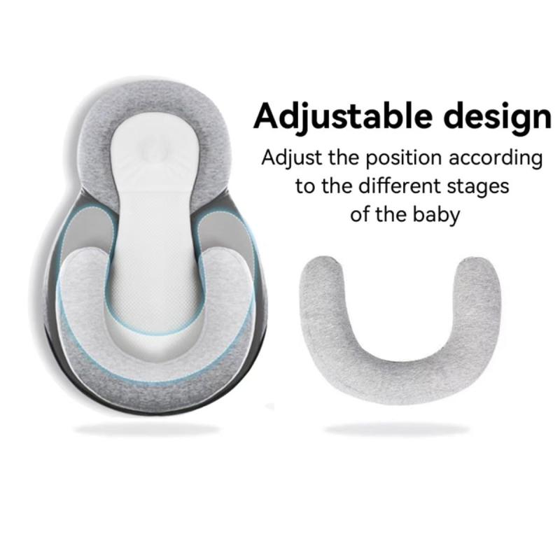 Babywiege Baby Kuschelbett Verstellbarer Baby Keilkissen Sessel Perfekt zur Reduzierung von Spucken Baby Anti Überlauf und Ersticken Milch