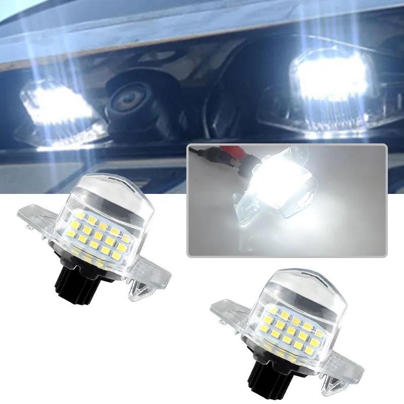 2Pcs LED Auto Anzahl Kennzeichen Licht Für Honda Crv Fit Odyssey Jazz Hrv Frv CR-V Stream 12V SMD 18 LED Anzahl Lampe Fehler Frei