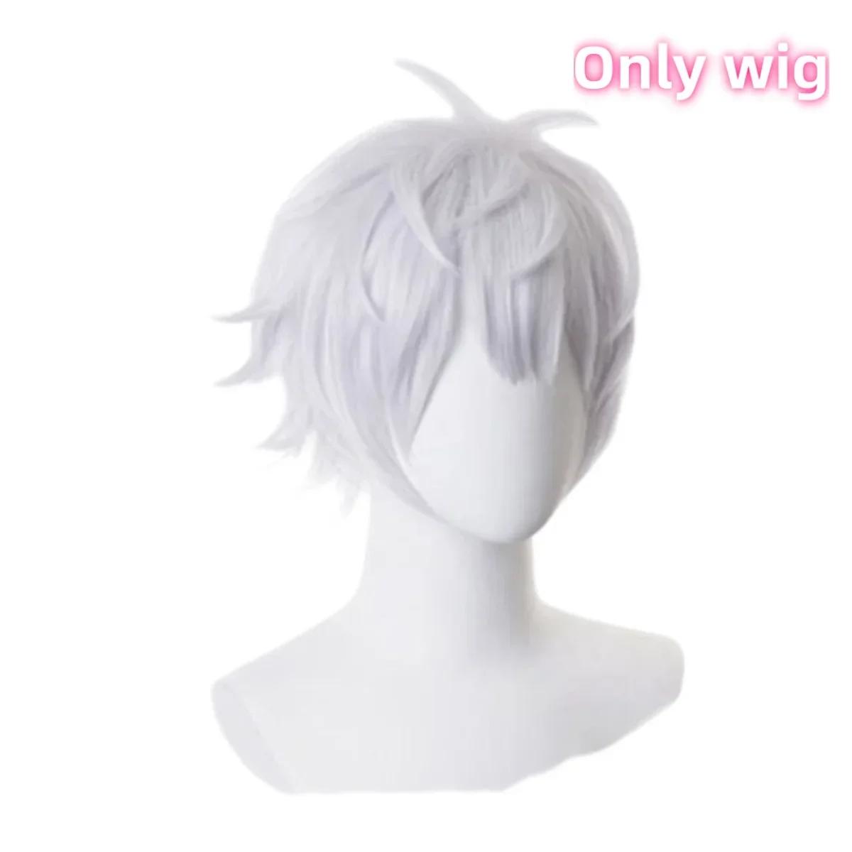Gojo Satoru Cosplay Kostüme für Männer, Anime Schuluniform, Perücke, Halloween Kostüm, Kleidung für Erwachsene 150