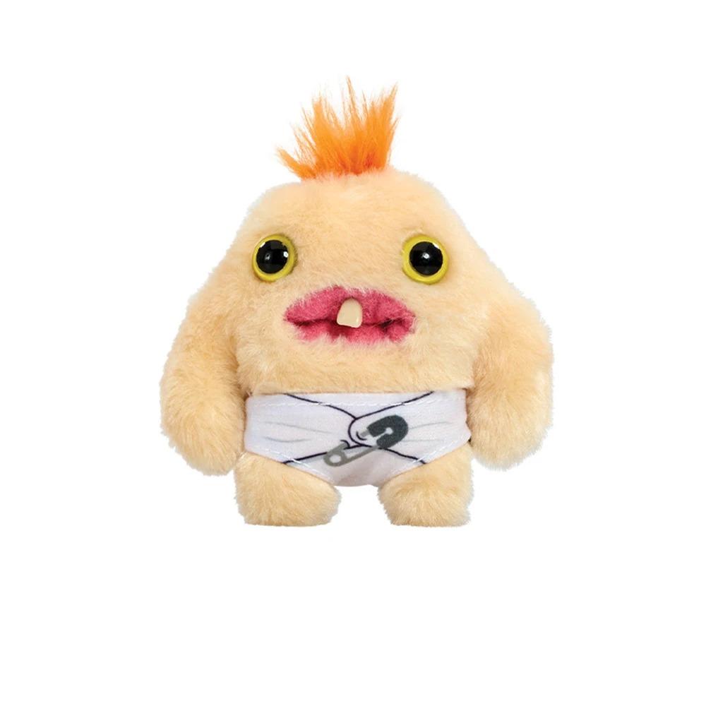 Fuggler Baby Monster Plüschtiere Lustiges Hässliches Großäugiges Monster Schüchterner Kerl Knetbare Kuscheltiere Niedliche Plüschpuppe Geburtstagsgeschenke with box beige