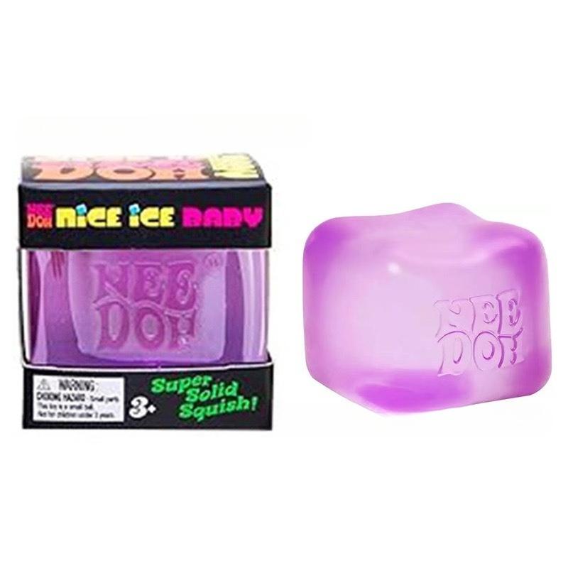 Schylling Needoh Nice Cube Sensorischer Stressabbauer Fidget Tool für Angst & Fokus Schreibtisch für Erwachsene & Anti-Angst Quetsche Kinder violett