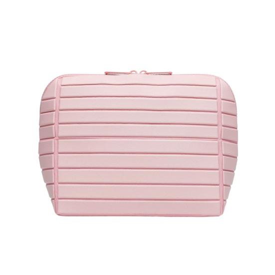 Paralleler Reise-Kosmetiktaschen-Koffer Wasserdicht mit herausnehmbarem Trenner Kosmetik-Organizer Klappbarer Kosmetikbehälter für Hautpflege-Toilettenartikel Small rosa