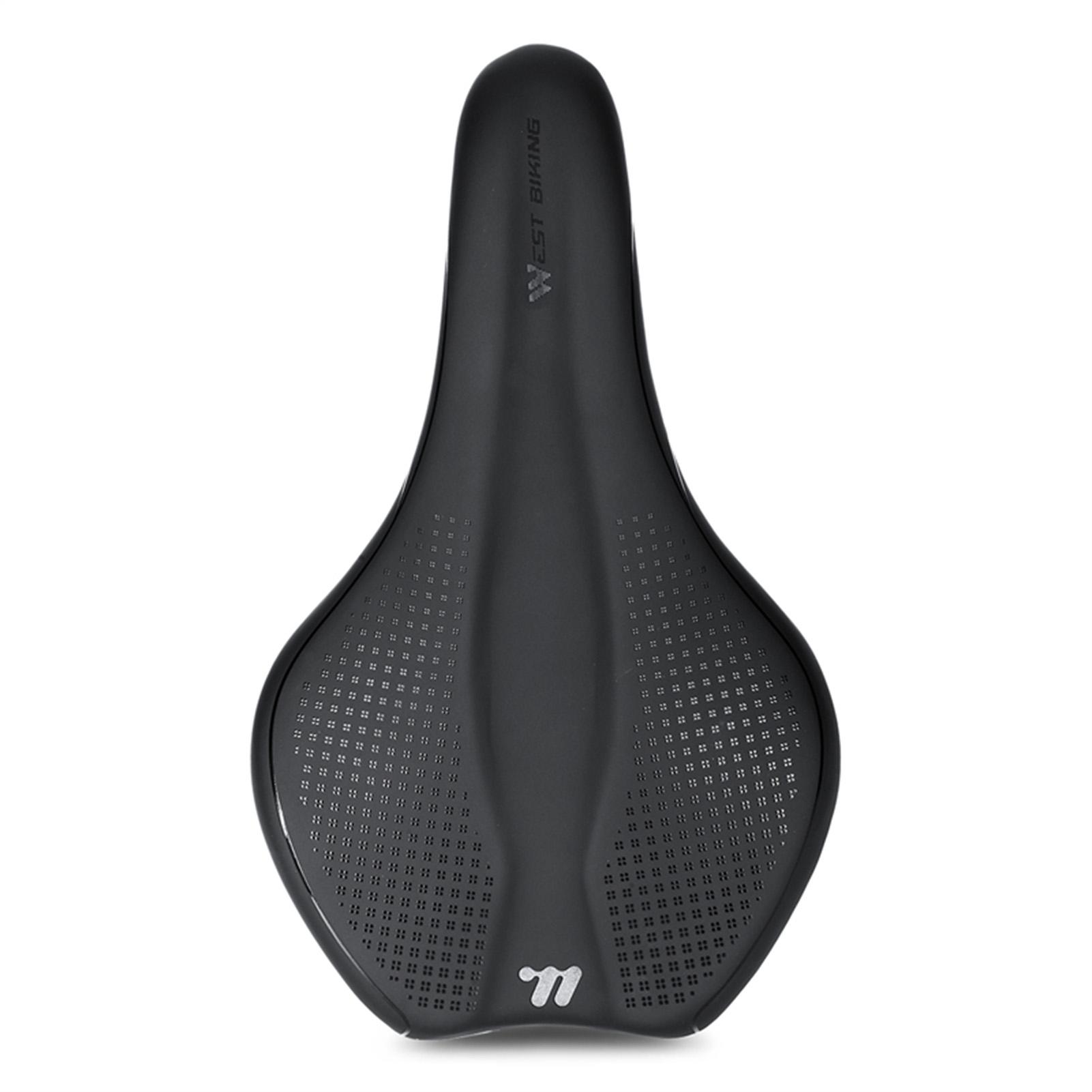 Mountainbike Sattel Komfortable PU Leder Sattel mit Hohl Design Anti-Slip Stoßfest für Normal