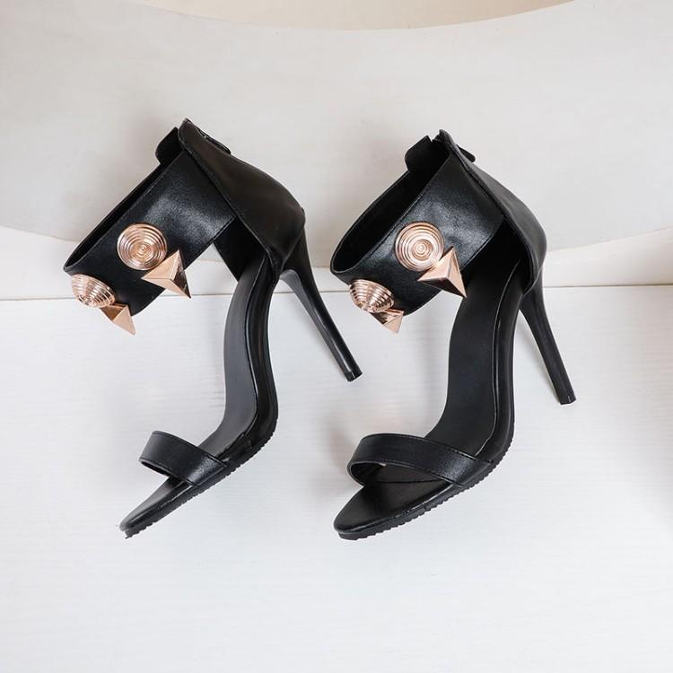 Sommer Neue Nieten Design Sexy Hohl High Heels Sandalen Für Mädchen Frauen Schuhe Heels Frauen Pumps Street Style, große Größe 45 48 48