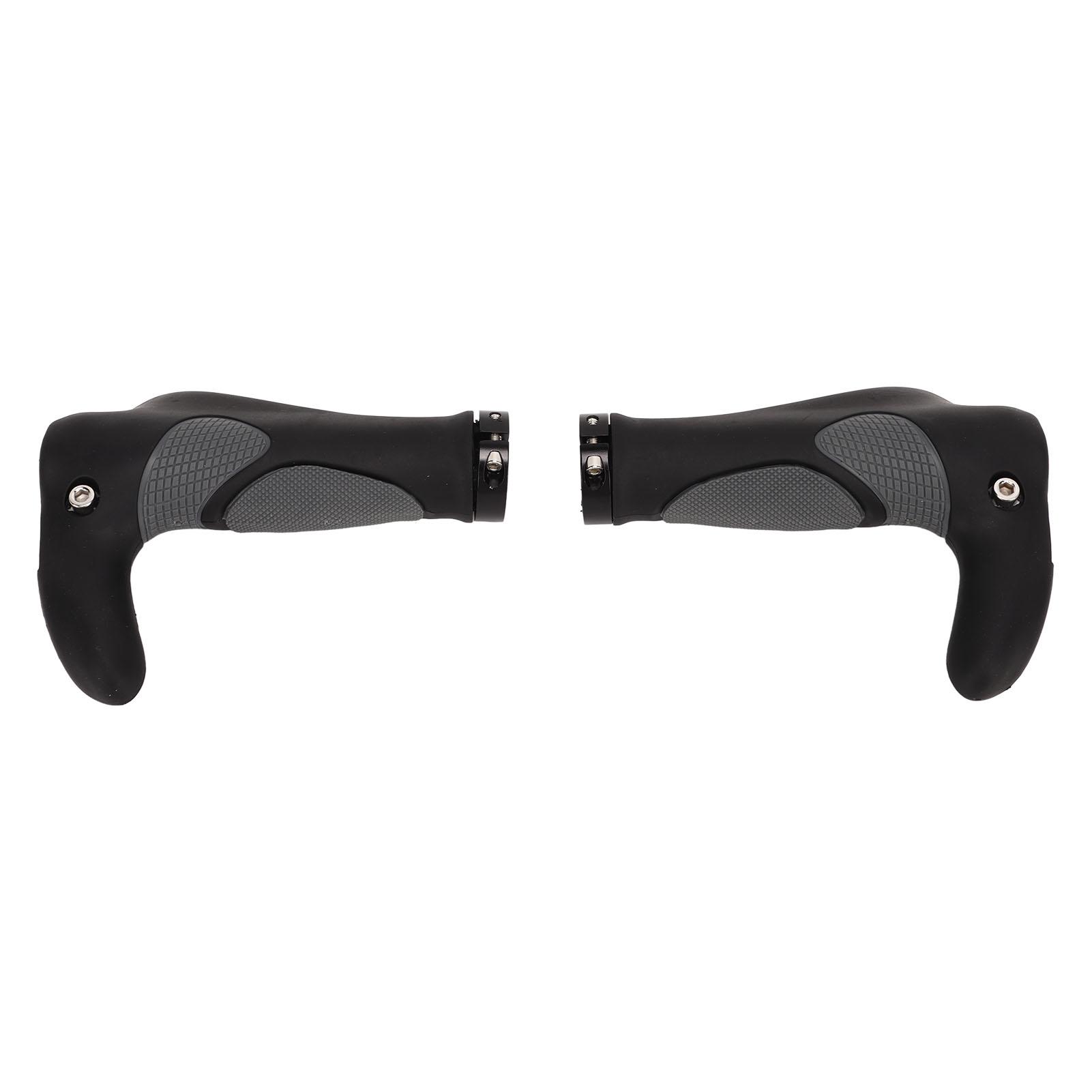 2Pcs Bike Lenker Griffe TPR Gummi Ergonomische Slip Prävention Ersatz Bike Ox Horn Griffe für