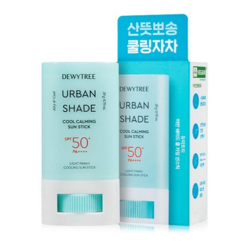 DEWYTREE Urban Shade Cool Calming Sun Stick SPF50+ PA++++ Tragbarer Sonnencreme-Stick 20g K-Beauty UV-Schutz