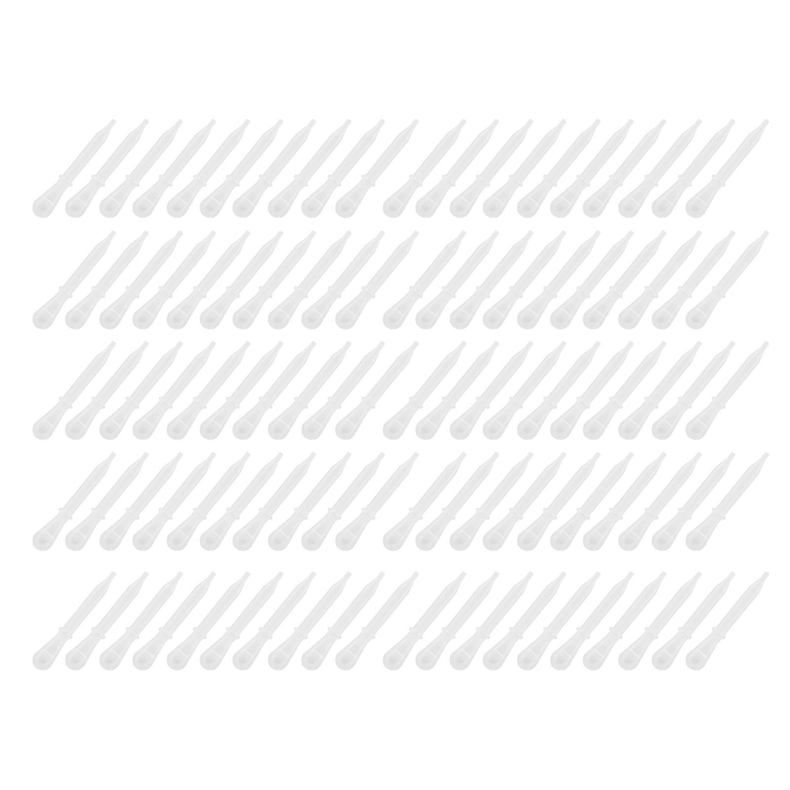 100 PCS Einweg-Pipette aus Kunststoff Augentropfen Transfer Flüssigkeiten Mix Airbrush Farbe