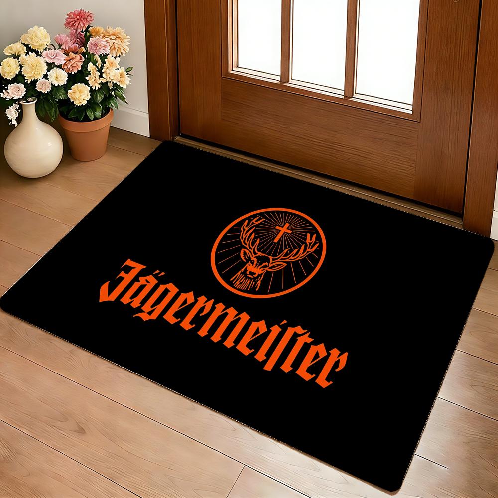 Moderne Getränke J-Jagermeister Fußmatte Gemütliche Flanell Weiche Dicke Rutschfeste Matte Für Wohnzimmer Schlafzimmer Küche Dekor Teppiche 160x200cm