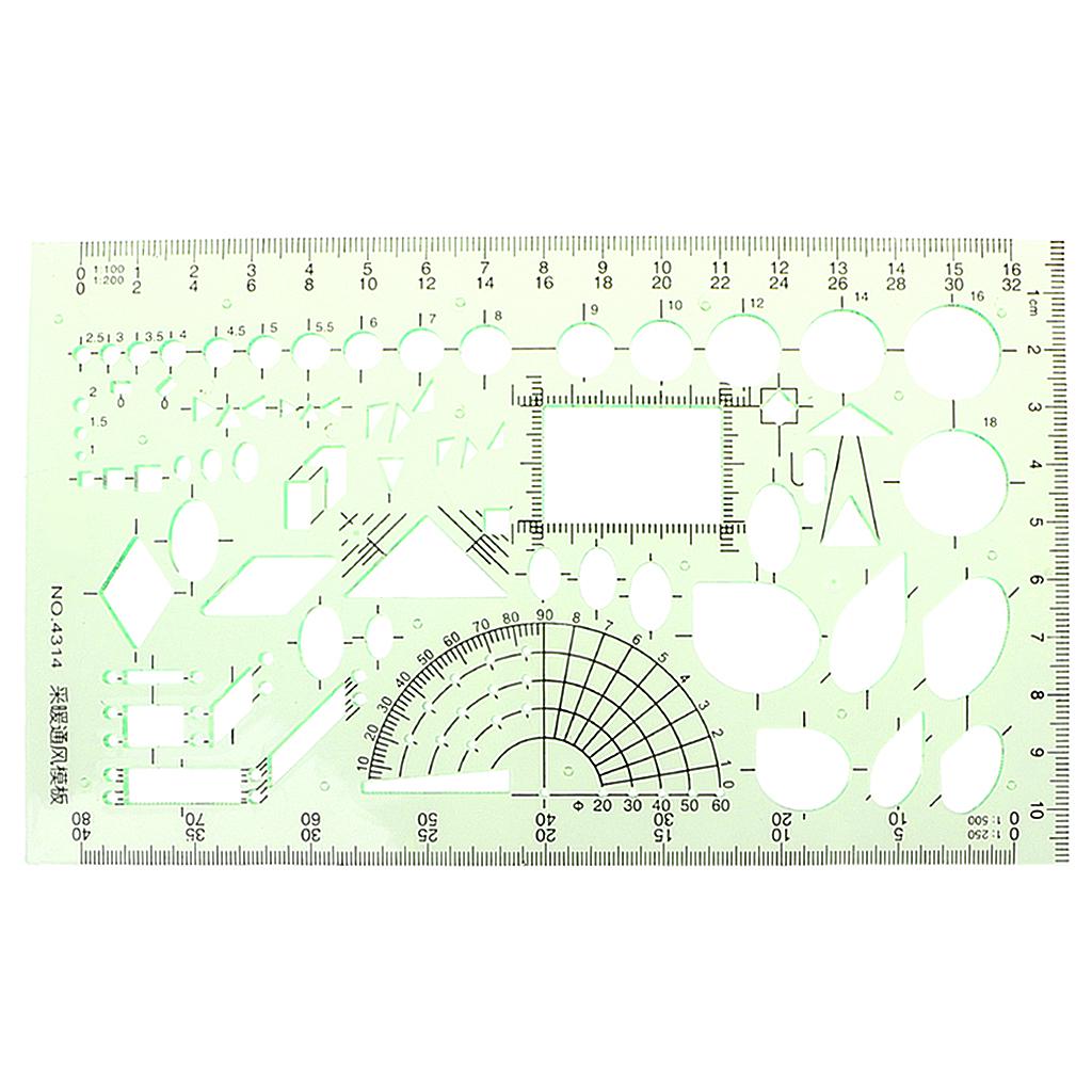 Rechteckige Kreisform, geometrisches Zeichenwerkzeug, Vorlage, Lineal, Studenten-Briefpapier white
