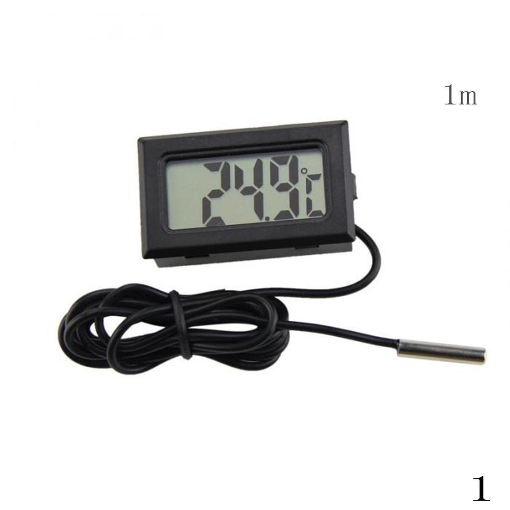 Aquarium Wasserdichte Sonde Thermometer OHNE BATTERIE Digital LCD Aquarium Wasserdichte Temperatur Thermometer Meter Reptil 1 m