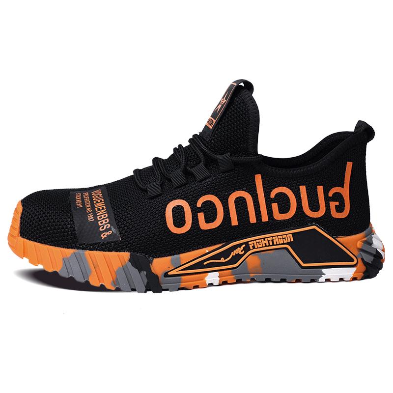 Fashion Sneaker Sicherheitsschuhe mit Stahlkappe für Herren, pannensichere Arbeitsschuhe, Sicherheitsschuhe, unzerstörbare Bauschuhe 41
