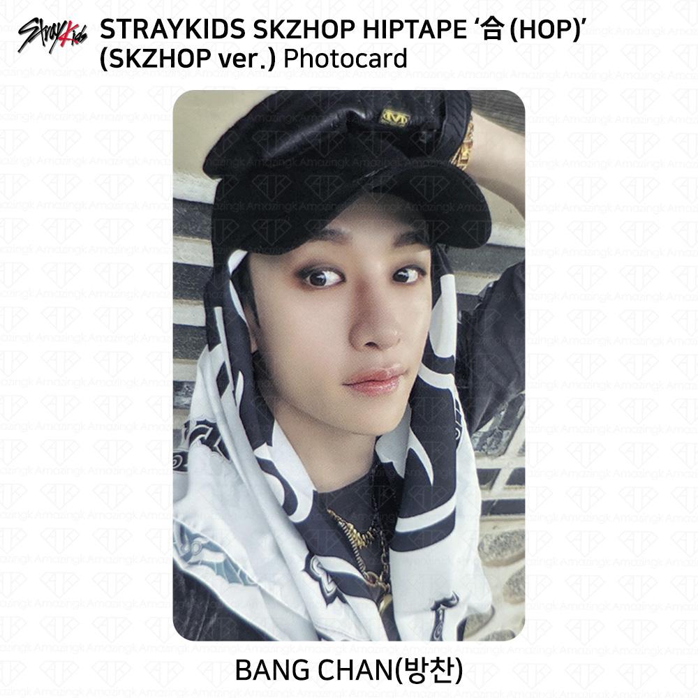 Stray Kids SKZHOP HIPTAPE HOP Akkordeon Offizielle Fotokarteneinheit Monochrom Bangchan - Skzhop ver