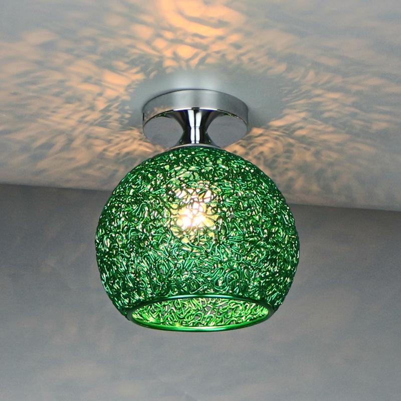 1 stücke Moderne Bunte LED Decke Lampe Schlafzimmer Kinderzimmer Balkon Gang Korridor Hause Lampe Beleuchtung (Ohne Glühbirne) grün