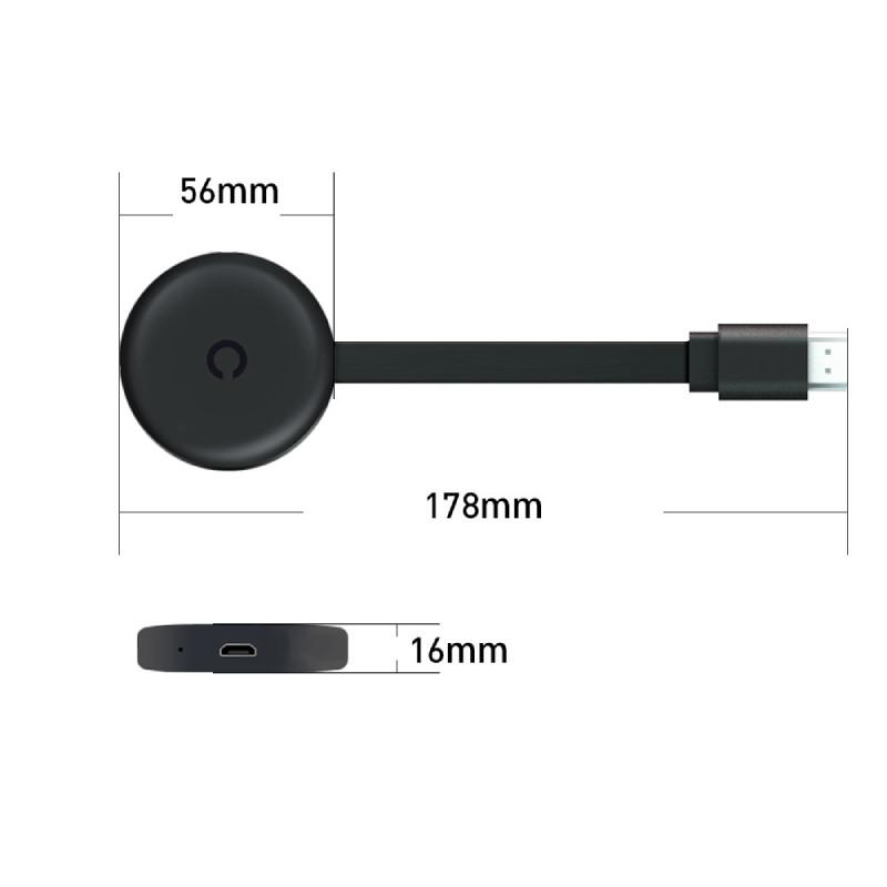 Google Chromecast 3 Drahtloses HDMI-Bildschirmspiegelungsgerät Mobile TV-Projektion für Heimkino und Bürogebrauch