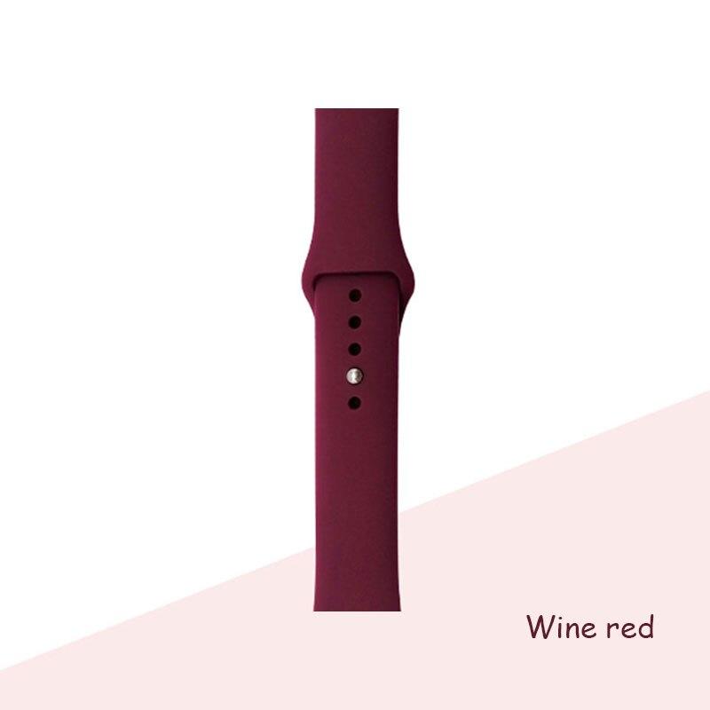 Silikonarmband für Apple Watch Armband 44 mm 40 mm 38 mm 42 mm Armband für Apple Watch Band Correa für Iwatch Series7 6 Se 5 4 3 42 44mm ML