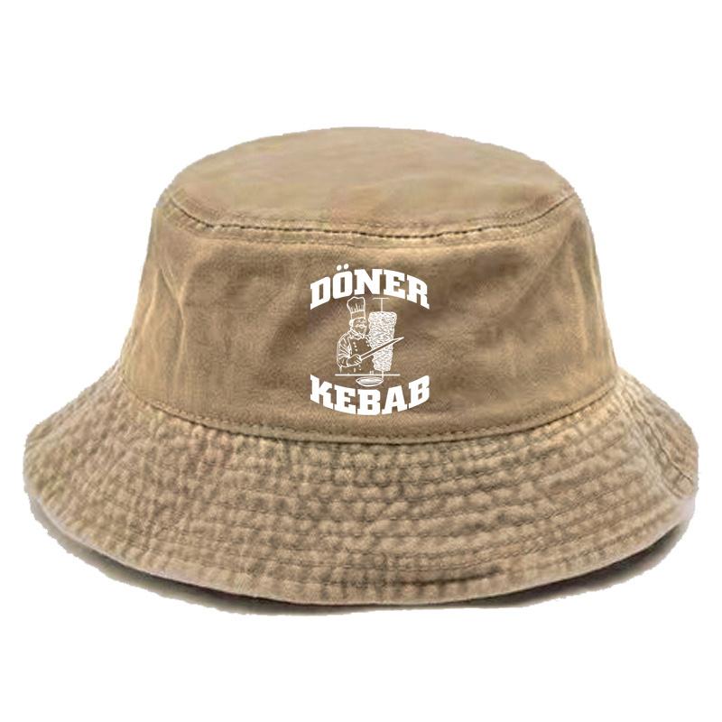 Döner Kebab Fischerhut Distressed Hüte Kappe Gewaschen Herren Retro Outdoor Sommer Döner Kebab Kappe Bob Panama Hüte
